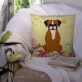 thumbnail image 3 of Carolines Treasures BB6116PW1414 Easter Eggs Flashy Fawn Boxer Fabric Decorative Pillow, 3 of 4