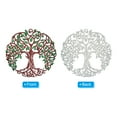 thumbnail image 3 of Uxcell Metal Tree Wall Decor, Tree of Life Wall Sculpture Ornament Hanging Wall Decoration, Green Brown, 3 of 6