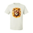 thumbnail image 2 of Lion With Sunglasses Animal Lover Men's Graphic T-Shirt, White, 3XL, 2 of 3