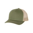 thumbnail image 2 of Richardson - Five-Panel Trucker Cap - 112FP - Army Olive Green/ Tan, 2 of 5