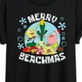 thumbnail image 3 of SpongeBob SquarePants - Merry Beachmas - Juniors Ideal Flowy Muscle T-Shirt, 3 of 6