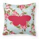 thumbnail image 1 of "Caroline's Treasures BB1051-RS-BU-PW1818 Almohada de rosas azules Shabby Chic de mariposa, 18" x 18 ", multicolor" Caroline's Treasures BB1051-RS-BU-PW1818, 1 of 1