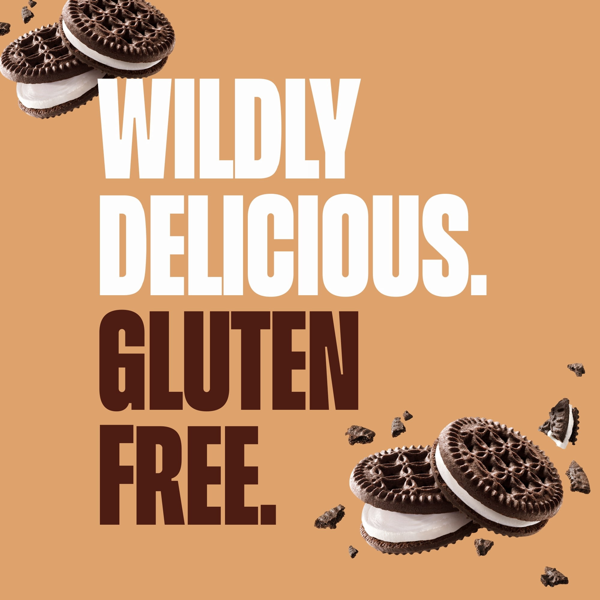 (2 pack) Glutino Gluten Free Chocolate Vanilla Crème Flavored Sandwich Cookies, 10.5 oz.