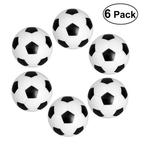 

HOMEMAXS LUOEM 6PCS 32mm Table Football Balls Black/White Ball
