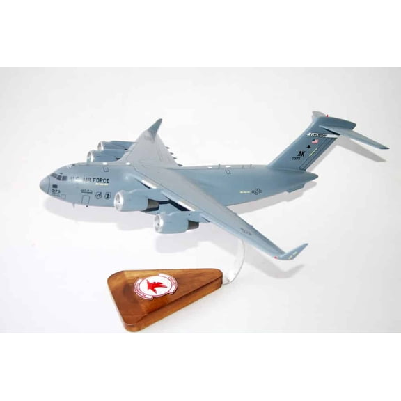 517th Airlift Squadron (0173) C-17 Model, 1/116th Scale, Mahogany, Cargo