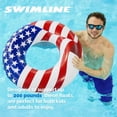 thumbnail image 6 of Swimline 36" Inflatable Patriotic American Flag Pool Tube Float, (5 Pack), 6 of 12