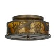 thumbnail image 2 of Meyda Tiffany 51239 Ducks In Flight 2 Light 16" Wide Semi-Flush Drum Ceiling Fixture -, 2 of 6
