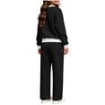 thumbnail image 6 of ZBSOKO Girls 2 Piece Sweatsuit Set Fleece Crew Neck Sweatshirt and Straight Leg Pants Fall Winter Jogger Set Casual Tracksuits Sizes 5-14 Years, 6 of 7