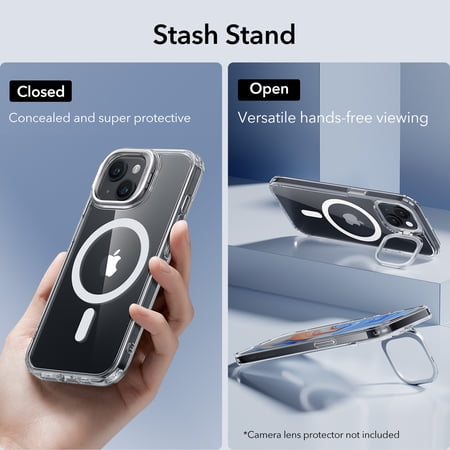 ESR iPhone 17 ケース iPhone 17 Air 17 Pro 17 Pro Max iPhone 17e/16e 16/15 シリーズ ケース カバー 磁気ケース HaloLock付き MagSafe カメラスタンド
