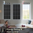 thumbnail image 5 of DOWELL Blackout Window Film, 100% Light Sun Blocking Static Cling Window Privacy Film for Glass, Heat Control Removable Window Tint, Room Darkening Window Coverings for Day Sleep, 17.5 x 157.4 inches, 5 of 9