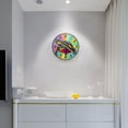 thumbnail image 4 of Wall Clock Battery Operated Non-Ticking Silent for Living Room Bedroom Kitchen Office Decor Colorful Turtle 9.5", 4 of 10