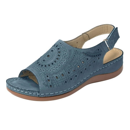 Fashion Women Summer Hollow Comfort Sandals for Women Out Wedges Shoes Beach Women s Sandals Peep Toe Breathable Sandals