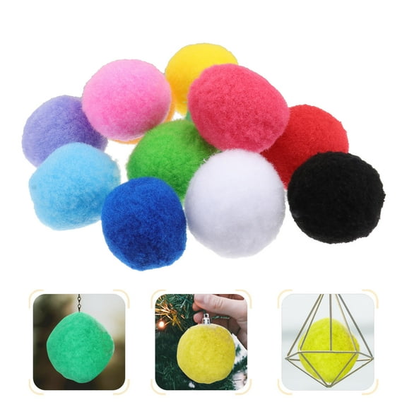 WHAMVOX Fluffy Plush Balls for DIY Crafts and Decorations Assorted Color 20 Pcs 4cm