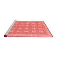 thumbnail image 2 of Ahgly Company Machine Washable Indoor Square Checkered Red Modern Area Rugs, 6' Square, 2 of 4