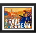 thumbnail image 2 of Stephen Chambers 32x25 Black Ornate Wood Framed With Double Matting Wall Art Titled - I Have A Dream 2, 2 of 6