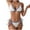 Blue, variant on KIHOUT 2025 Women's Two Piece Bikini Swimsuit Sexy Ribbed Triangle Top Bathing Suits String Cheeky Bikini Sets for Beach Pool Party
