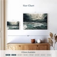 thumbnail image 4 of Elephant Stock Stormy Wall Art - Horizontal Canvas Wall Art - Living Room Wall Decor - Nature Canvas - Teal And White Decor - 12" x 8", 4 of 8