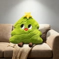 thumbnail image 5 of OEFNTAC INS Style Christmas Tree Pillow Modern Holiday Plush Doll Large Decorative Cushion Sofa Bed Bedroom Living Room Festive Cozy Snuggle Gift Soft Trendy 21.6in, 5 of 6