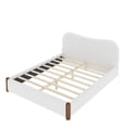 thumbnail image 4 of MODERNLUXE Queen Size Platform Bed, Upholstery Bed, White, 4 of 8
