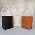 thumbnail image 2 of Real Leather Bucket Bag Women's Shoulder Bag Lychee Pattern Large Capacity Tote Bag Luxury Designer Handbag Women's Underarm Bag, 2 of 5