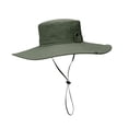 thumbnail image 2 of Sombrero de cubo Visera Ligero Impermeable Pescador Gorras de pesca plegables Sombrero de protección solar para exteriores Senderismo Escalada Estilo A Verde, 2 of 8