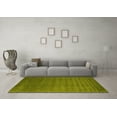 thumbnail image 3 of Ahgly Company Indoor Square Abstract Yellow Contemporary Area Rugs, 5' Square, 3 of 4