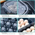 thumbnail image 4 of Caja de plástico para huevos, contenedor de almacenamiento de huevos, sin BPA, almacenamiento apilable para nevera de huevos con tapa para 16 huevos, para neveras de cocina que se mantienen frescas Xemadio WLJ-1164, 4 of 5