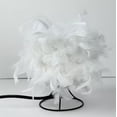 thumbnail image 2 of CM-TOP | Lámpara De Mesa | Lámpara De Plumas | Color Blanco | Lámpara De Noche | Luces LED | alimentadas por USB para decoración del hogar (Blanco | 13 * 22CM), 2 of 3