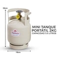 thumbnail image 2 of MINI CILINDRO PORTÁTIL PARA GAS LP FLAMINETA DE 2KG, 2 of 6