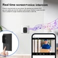 thumbnail image 4 of Sonnette Vidéo Intelligente Sans Fil, Vision Nocturne HD, Conversation Bidirectionnelle et Batterie de 6 Mois, Grand Angle de 75°, Résolution 640x480, Résistante aux Intempéries pour la Sécurité à la Maison, Installation Bricolage Facile avec Alertes d'Appli, Wi‐Fi 2,4 GHz, 4 of 8