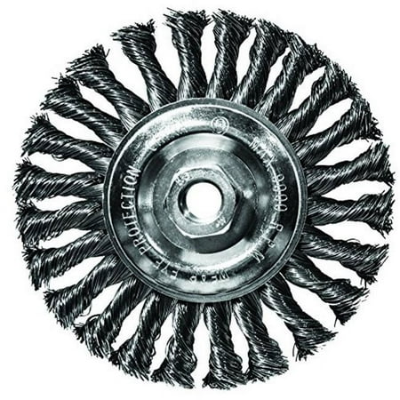 UPC: 0081838760632 | Century Drill & Tool CY76063 6 in. Cable Twist Angle Grinder Wire Wheel 0.63-11 Arbor Pack of 2