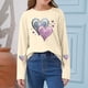 thumbnail image 1 of Blusas y camisas de manga larga con cuello redondo CUHK Top estampado de cuello redondo para primavera y verano Jersey informal Camisa básica de manga larga para niños y niñas Blusa de poliéster para, 1 of 6