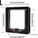 thumbnail image 5 of Puerta para gatos, puerta con solapa para gatos con bloqueo de 4 vías, puertas para mascotas resistentes a la intemperie para gatos y perros, adecuada para puerta/pared/ventana, 5 of 5