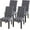Style Grey, variant on Dining Room Chair Covers Set of 4, Stretch Soft Spandex Removable Washable Chair Slipcovers for Dining Room,Hotel,Ceremony (Style Grey, Set of 4)