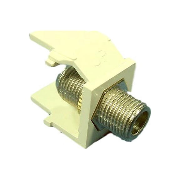 Acenti Sand Quickport F-Type Coaxial Cable Jack 75-Ohm AC084-FN-SND