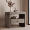 thumbnail image 1 of Mesita De Noche De lujo estética Glamour, mesitas De Noche De almacenamiento De diseño único y moderno con cajones, muebles De dormitorio, 1 of 4