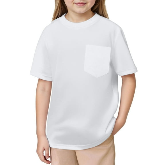 Kids Boys' T-Shirts Trendy Boys Short Sleeve Shirt White T-Shirts Toddler Summer Tshirts 11-12 Years Tshirt Boys