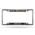 thumbnail image 1 of New Orleans Saints License Plate Frame Chrome EZ View, 1 of 1