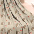 thumbnail image 3 of Cute Hedgehog Pattern Blanket,Comfortable Soft Flannel Throw Blanket,All Season,Warm Lightweight Blankets for Sofa Bed Couch Living Room Chair,50"x60", 3 of 4