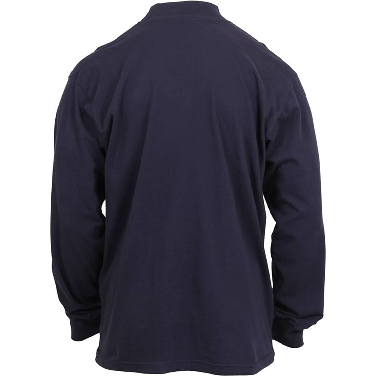 Rothco Mock Turtleneck Navy Blue Walmart