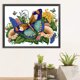 thumbnail image 4 of Pintura de diamante 5D DIY parcial con forma especial, kit de mariposa y flor, 40x30cm, 4 of 9