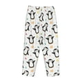 thumbnail image 3 of Lsque Colorful Hearts Penguin Print Women's Pajama Pants, Lounge Pant - Comfortable Home Wear,Elastic Waistband, Stylish Design-Small, 3 of 9
