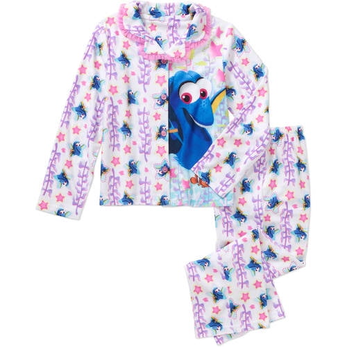 Disney Frozen Girls Licensed 2 Pc Coat Pajamas Set 9615