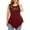 Red, variant on Viikei Tank Top for Women Sleeveless Tops Plus Size Plus Size Solid Floral Lace O-Neck Asymmetric Sleeveless Tops Blouse