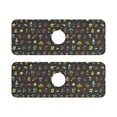 thumbnail image 2 of Faucet Mat for Kitchen Sink 15'' Sink Splash Guard Mat Super Absorbent Fast Drying Drain Pad Drink Strawberries Cake 2 Pack, 2 of 9