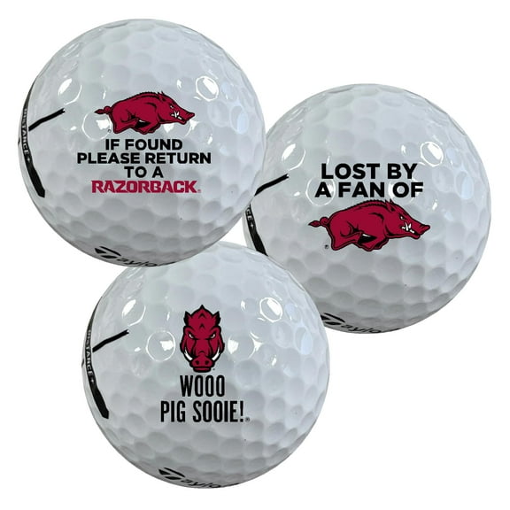 University of Arkansas Razorbacks Edition Funny Taylormade Distance Golf Balls 12-Pack (Dozen)