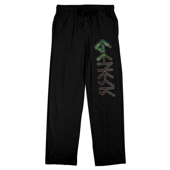 Genesis Band Logo Men's Black Sleep Pants With Drawstring-XL
