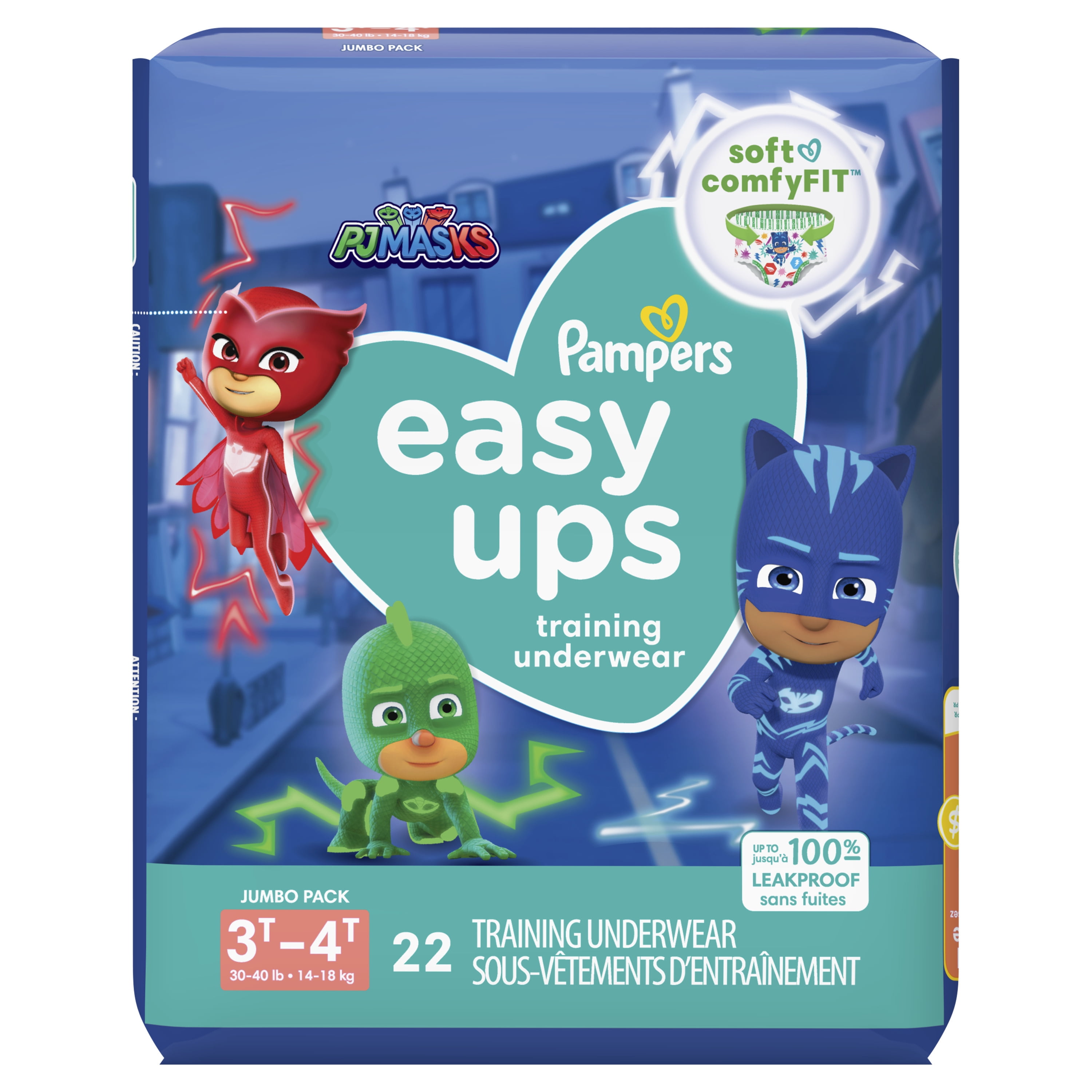 Pampers Easy Ups Diapers Size 5 SUPER PACK 3T-4T 66 Count Pull On Disposable Training Diaper for Girls 