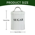 thumbnail image 3 of Clearance Items,npkgvia Canning Jars,Food Storage Containers,1pc Vintage Farmhouse Containers With Lids Coffee Tea Sugar Set Canister With Tray For Food Storage White,Jars, 3 of 7