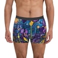 thumbnail image 1 of Fotbe Cosmic Purple Irises Calzoncillos Tipo Boxer con Bolsa de Soporte Total para Hombre, X-Temp Fresco, Transpirable y de Secado Rápido-Medium, 1 of 5